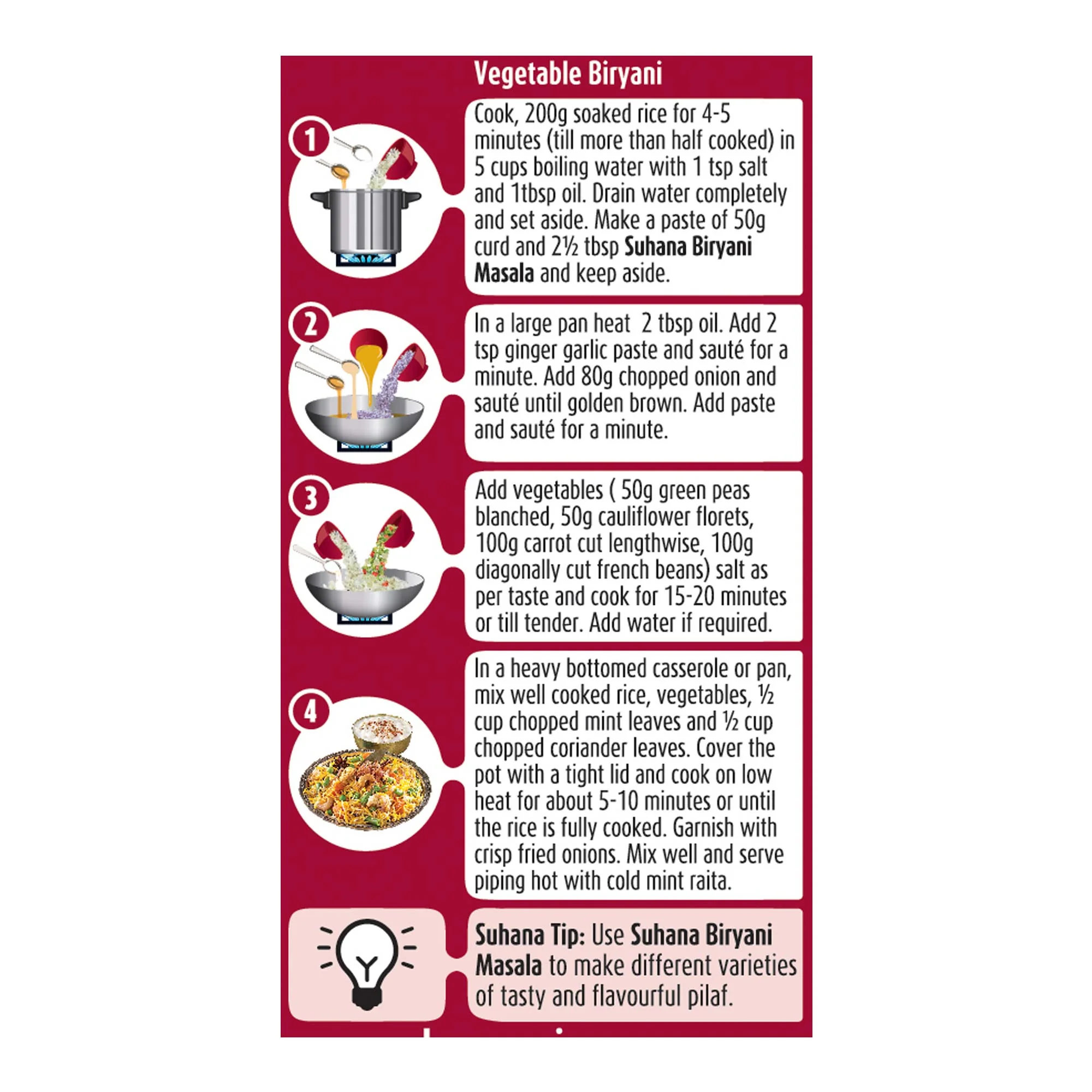 Suhana Biryani Masala Pouch - Image 4