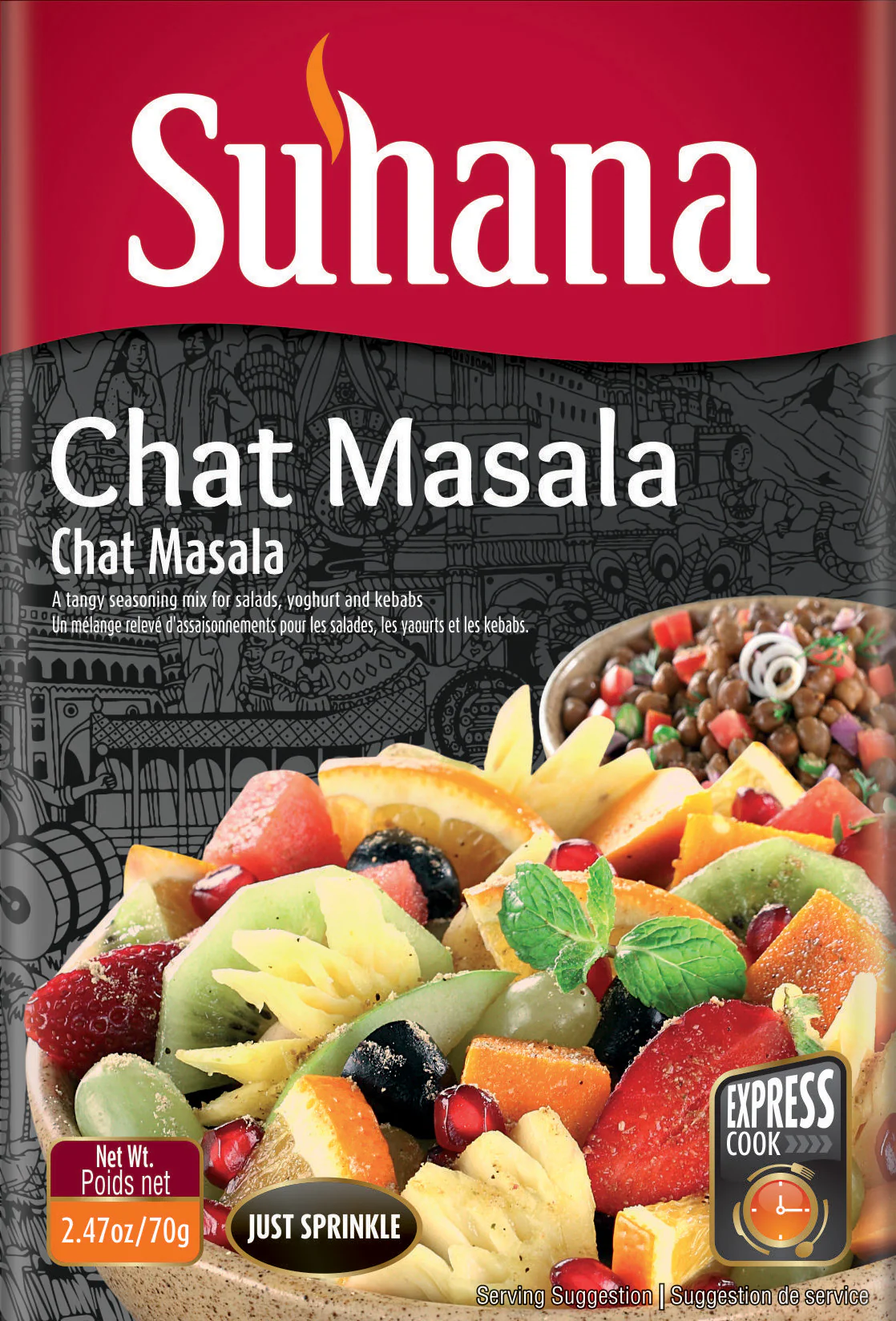Suhana Chat masala 50gm box - Image 2
