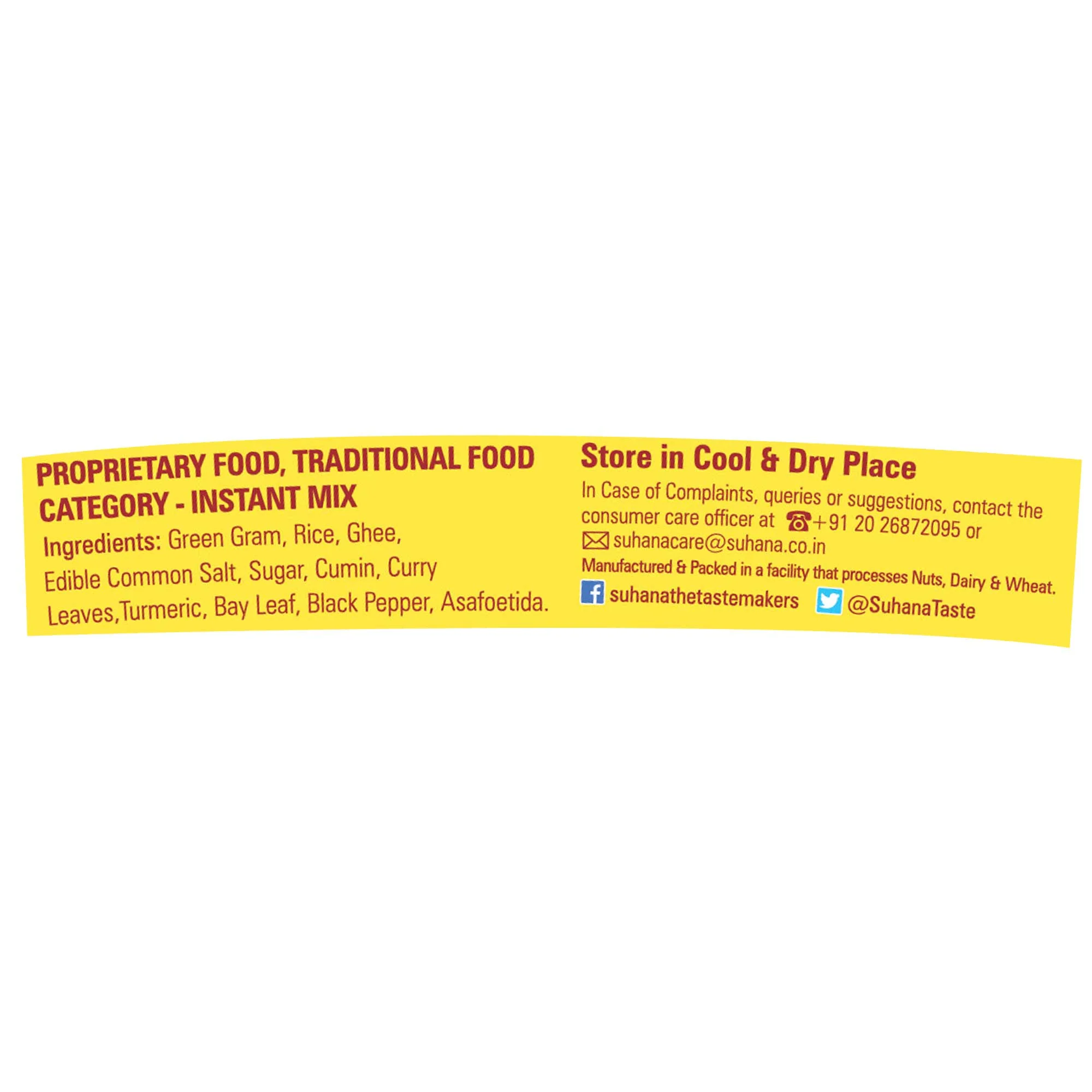 Suhana Cuppa Ready To Eat Dal Khichadi Instant Meal 40g - Image 4