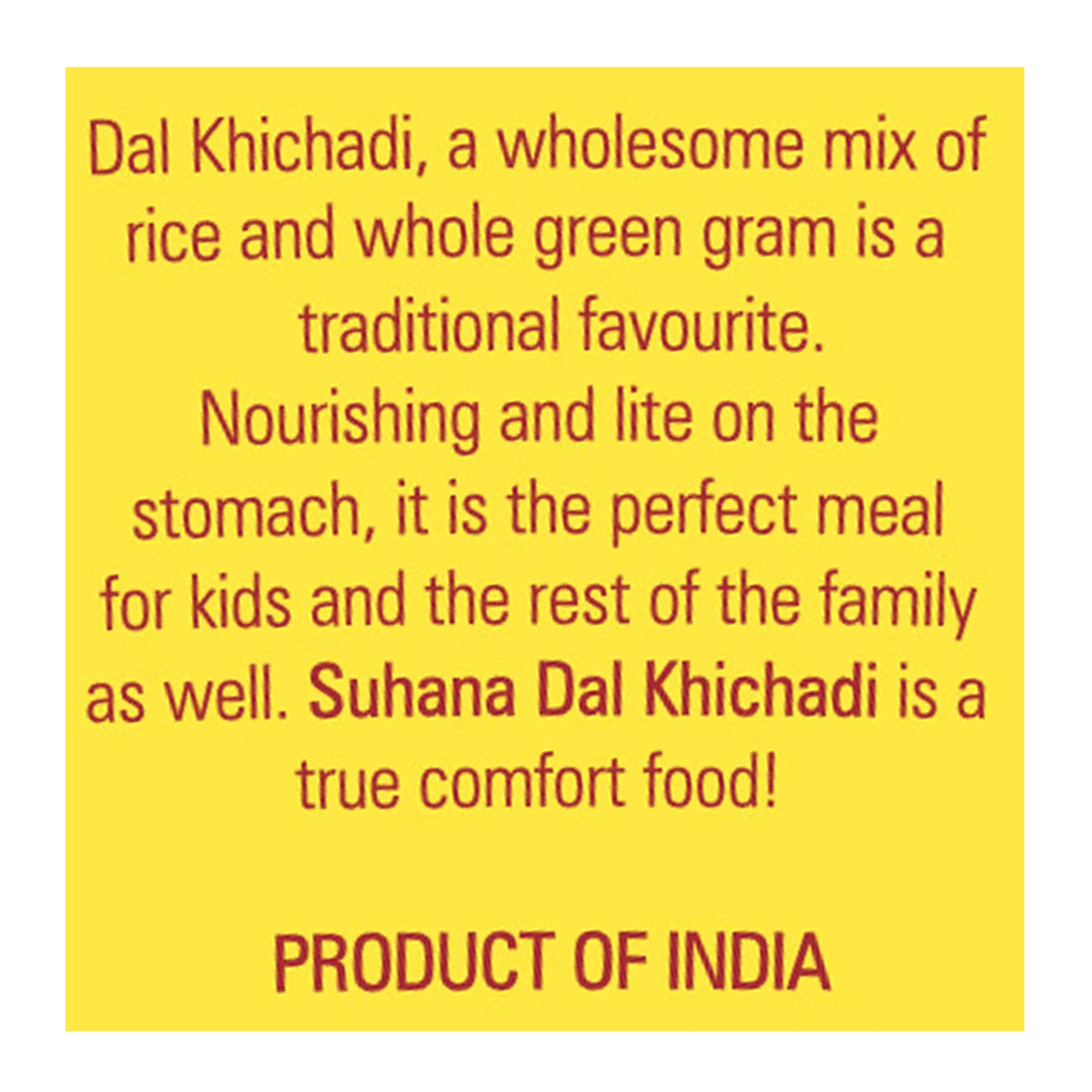 Suhana Cuppa Ready To Eat Dal Khichadi Instant Meal 40g - Image 6