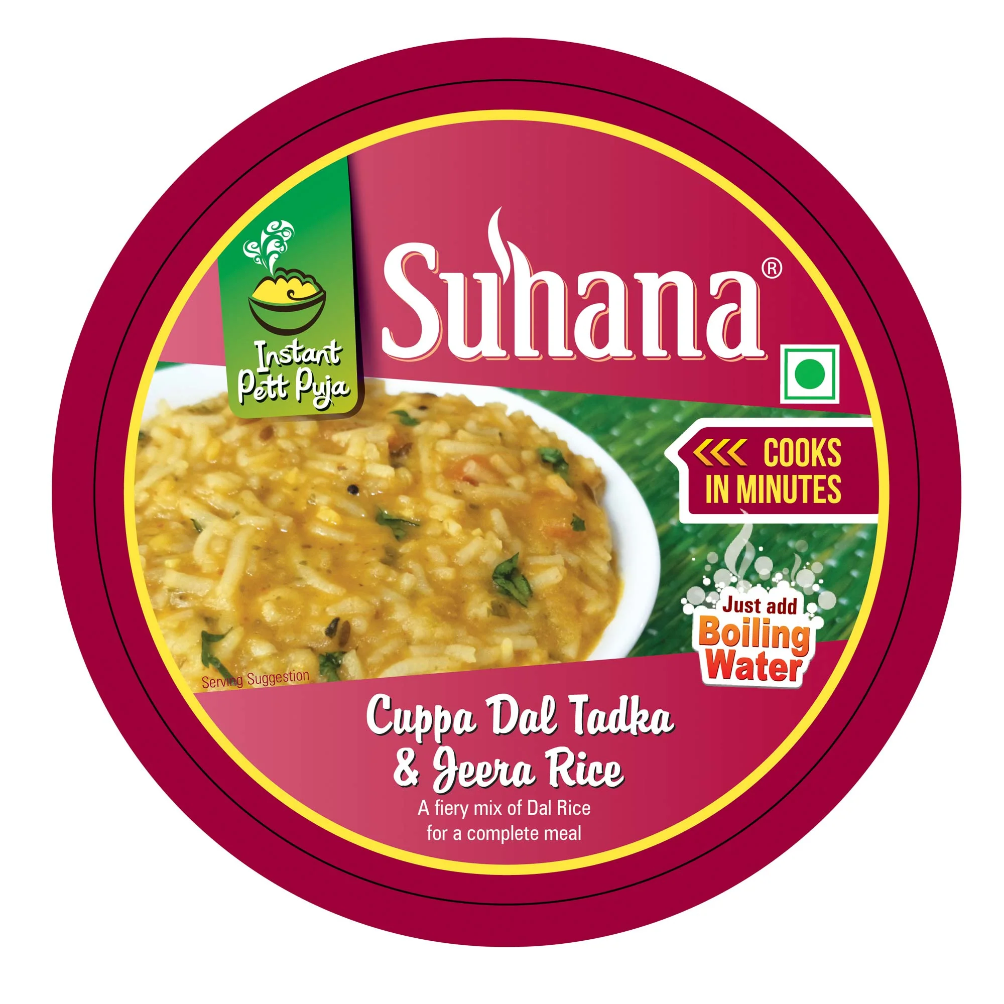 Suhana Ready To Eat Dal Tadka & Jeera Rice Cuppa - Image 3