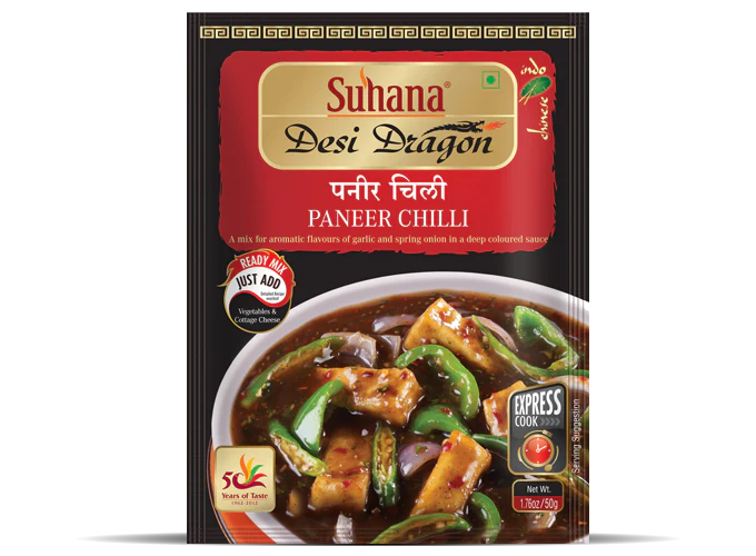 Suhana Ready-to-cook Paneer Chilli Gravy Ready Mix 50g Pouch - Image 11