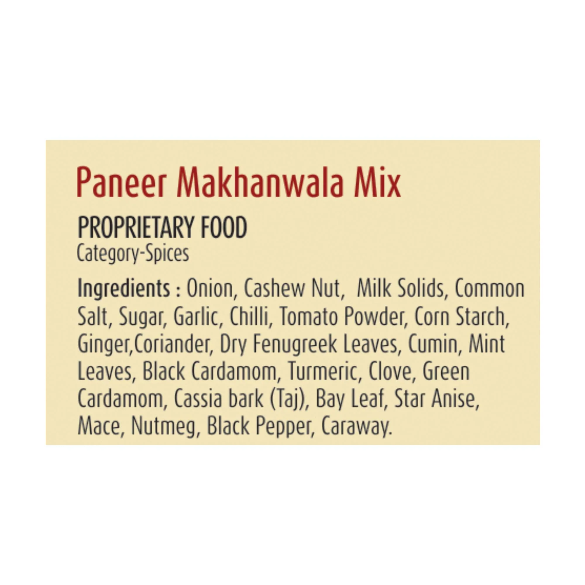 Suhana Paneer Makhanwala Spice Mix Pouch - Image 5