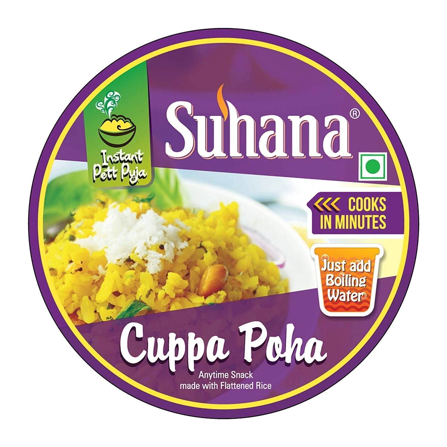 Suhana Ready To Eat Instant Poha Mix 80g Cuppa - Image 3